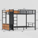 Rustic Brown UltraDurable FullOverFull Bunk Bed System