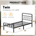 12 Inch Twin Bed Frames with Headboard and Footboard