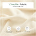Beige Chenille Sleeper Sofa Three-Seater Loveseat Set