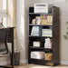 5 Shelf Bookcase, 47" Wood Tall Bookshelf and Bookshelves, Multifunctional Storage Organizer Shelving for Bedroom Library Living Room Home Office, Black