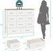 Dresser for Bedroom with 11 Storage Drawers, Tall Chests of Drawers