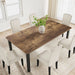 7-Piece 78.7″Dining Table Set with 6 Upholstered Dining Chairs