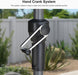 10' X 6.5' Rectangular Patio Umbrella Outdoor Table Umbrella Aluminum Frame Market Umbrella Sun Umbrella with 8 Sturdy Ribs & Tilt for Garden Deck Lawn & Pool Beige