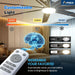 72 Inch Commercial Outdoor Ceiling Fan Brushed