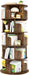 Rotating Bookshelf, 360 Display Wood Spinning Bookshelf Tower, 5 Tier Floor Standing Bookcase Storage Rack, Revolving Bookcase Corner Bookshelfs for Small Space, Study, Bed Room, Rustic Brown