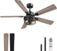 52-Inch Industrial Ceiling Fan With Integrated Remote