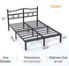 14 Inch Queen Bed Frame with Headboard, Heavy Duty Metal Platform Bed Frame Queen Size Mattress Foundation with Sturdy Steel Slats, Easy Assembly Noise Free