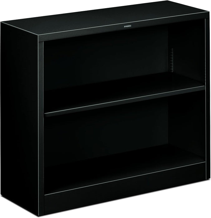 S30ABCP Metal Bookcase Two-Shelf 34-1/2W X 12-5/8D X 29H Black, Black