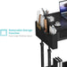 Rolling Standing Desk with Drawers, Small Mobile Desk on Wheels
