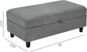 Reversible Sectional Sofa with Ottoman Chaise