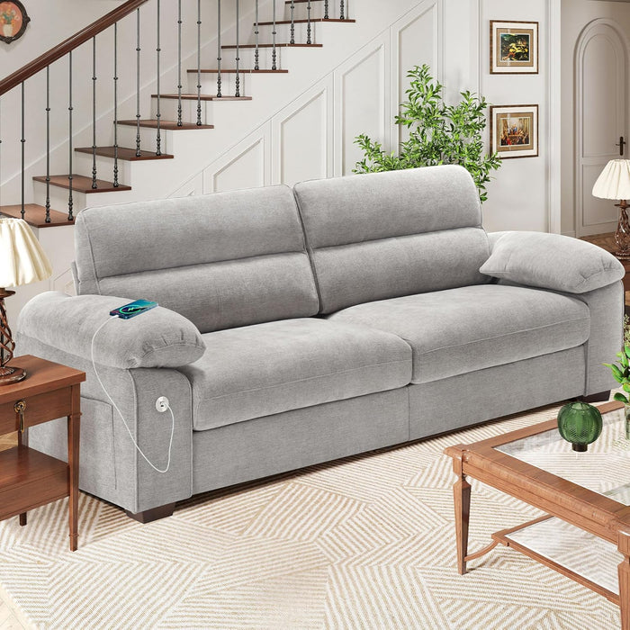 70" Chenille Loveseat - Gray