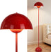 Red Floor Lamp for Living Room, 66'' Tall Industrial Standing Lamp with Unique Reflecting Shade, Mid Century Modern Ambient Light for Bedroom Office Corner