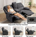 67.9" RV Loveseat Recliner Double Recliner RV Sofa, Wall Hugger Reclining RV, Manual Reclining Sofa, RV Theater Seats, Home Theater Seating, RV Theater Seating, RV Furniture, Dark Gray