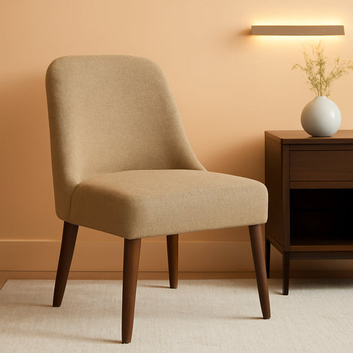 Home Decor | Upholstered Hemet Gayle Side Dining Chair | Decorative Home Furniture, Brown Boucle (Single Pack)