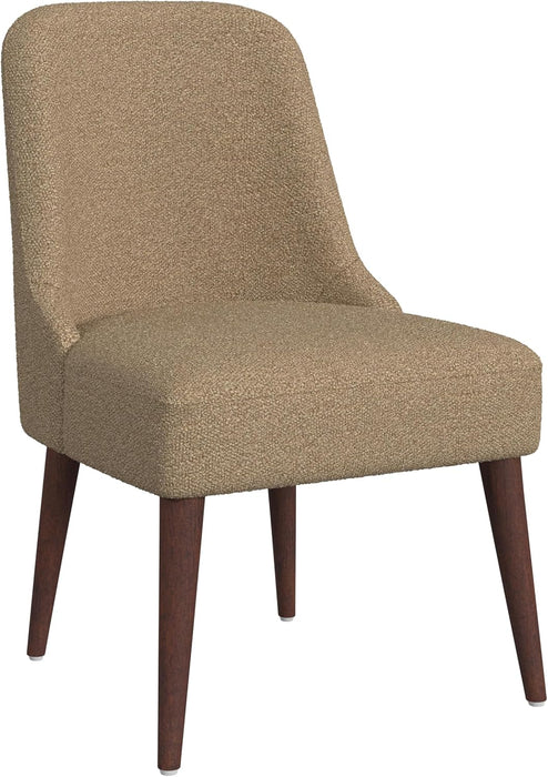 Home Decor | Upholstered Hemet Gayle Side Dining Chair | Decorative Home Furniture, Brown Boucle (Single Pack)