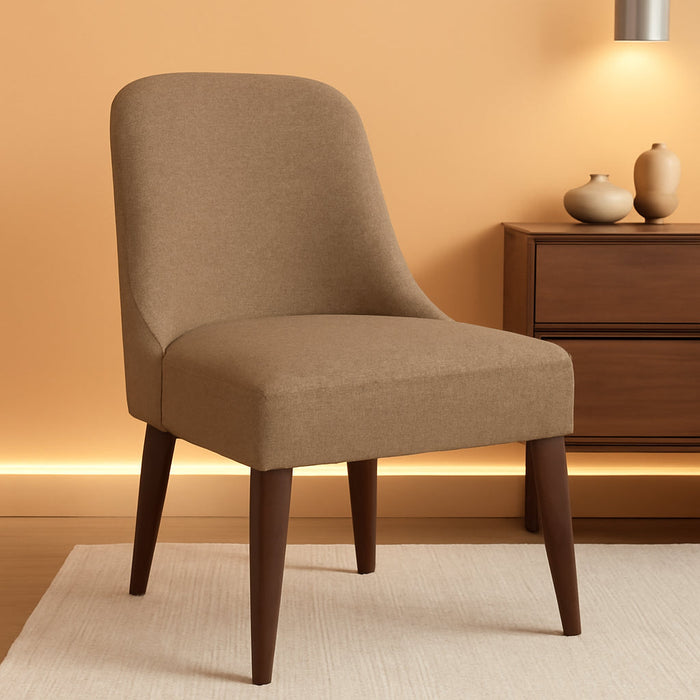 Home Decor | Upholstered Hemet Gayle Side Dining Chair | Decorative Home Furniture, Brown Boucle (Single Pack)