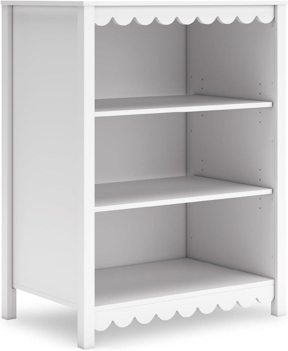 White 3-Tier Freestanding Bookcase With Adjustable Shelves