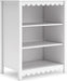 White 3-Tier Freestanding Bookcase With Adjustable Shelves