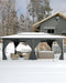 Hardtop Gazebo 12 Ft X20 Ft for All Weather, with Double Metal Roof, Net, and Curtain, Permanent Building for Patio, Deck, Backyard, Lawn, and Garden