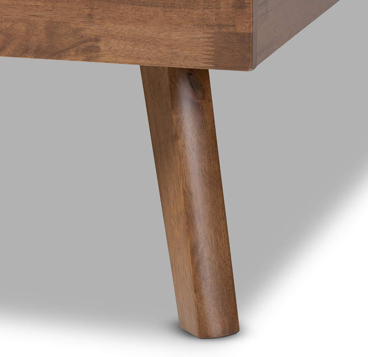 Beds (Platform), Queen, Dark Grey/Walnut