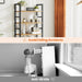 Industrial SolidWood Five Tier Bookcase Living Room