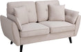 Modern Loveseat Couch with Pillow (63")