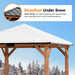 Modern Shade Tranquil Grove Wood Gazebo 10' X 10', Hardtop Gazebo Permanent with Galvanized Steel Roof, Cedar Outdoor Gazebo with Sturdy Hooks for Garden, Backyard, Patio and Deck