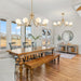 33.5" Large Milk White Glass 8-Light Gold Modern Sputnik Chandelier