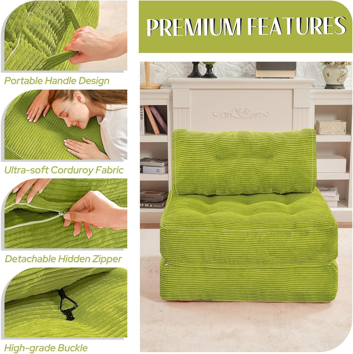 Emerald Convertible Sleeper Sofa Bed With Backrest
