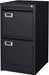 Black Metal File Cabinet with Lock