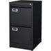 Black Metal File Cabinet with Lock