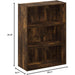 Pasir 3-Tier Open Shelf Bookcase, Amber Pine