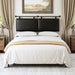 Queen Size Headboards Wall Mounted Bed Headboard with Only Black Hanging Head Boards, Industrial Pipe for Bedroom (Black, Queen)