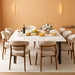 PremiumGrade 79Inch Dining Table Iron Legs MarbleTop