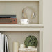 Halston Multi-Depth Bookcase, Adjustable Storage Open Display Shelving Unit for Home and Office Space, 31.5”L X 15.75”W X 72.8”H, Cream
