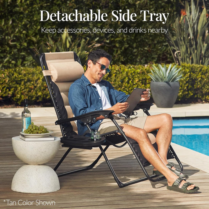 Oversized Padded Zero Gravity Chair Recliner