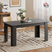 Dining Table for 4-6, 63" Rectangular Kitchen Table, Black