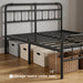 Queen Metal Bed Frame, 18 Inch with Headboard and Footboard