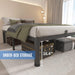 18 Inch Full Size Bed Frame with round Corner Legs and Mattress Stopper