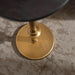 Engles Traditional Adjustable-Height Pedestal Drink Table, 10 X 10 X 30, Black Marble and Antique Brass, Vintage round Indoor Metal Plant Stand with Authentic Marble Tabletop