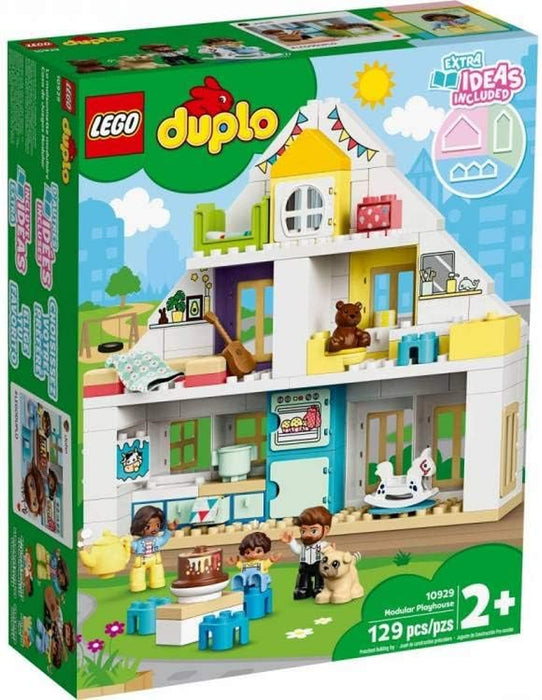 DUPLO Town Modular Playhouse 10929 Dollhouse with Furniture and a Family, Great Educational Toy for Toddlers (130 Pieces), Multicolor