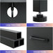 Black Dresser for Bedroom LED 6 Drawer Dresser Fabric Vertical Storagetower