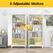 SeventyFiveInch White Industrial Grade Pantry Cabinet Storage