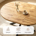 43"-59" Extendable Dining Table for 4-6, Heavy Duty X-Leg Table