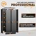 Locking Metal Storage Cabinet 72InchTallBlackFinish