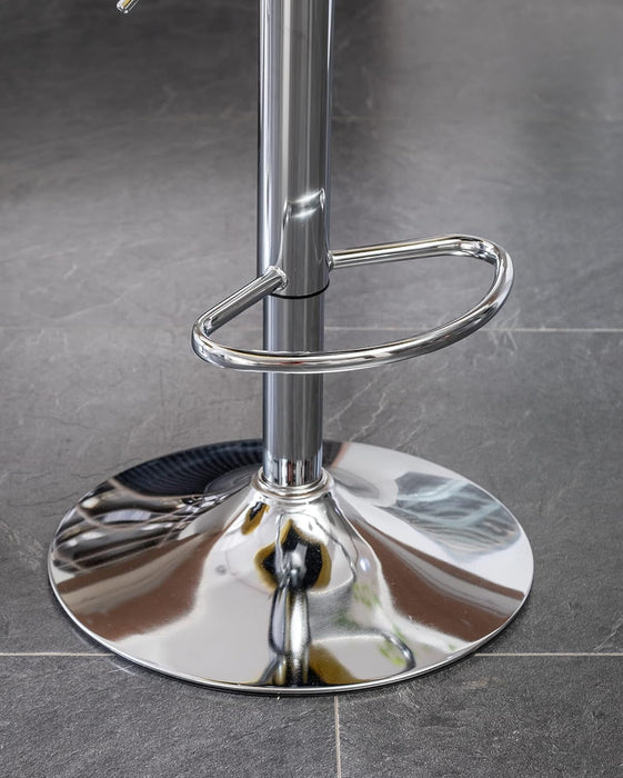 Breni Velvet Diamond Tufted Swivel Adjustable Height Barstools, Set of 2, Yellow