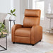 Recliner Chair Adjustable Home Theater Single Recliner Sofa Furniture with Thick Seat Cushion and Backrest Modern Living Room Recliners (Leather, Brown)