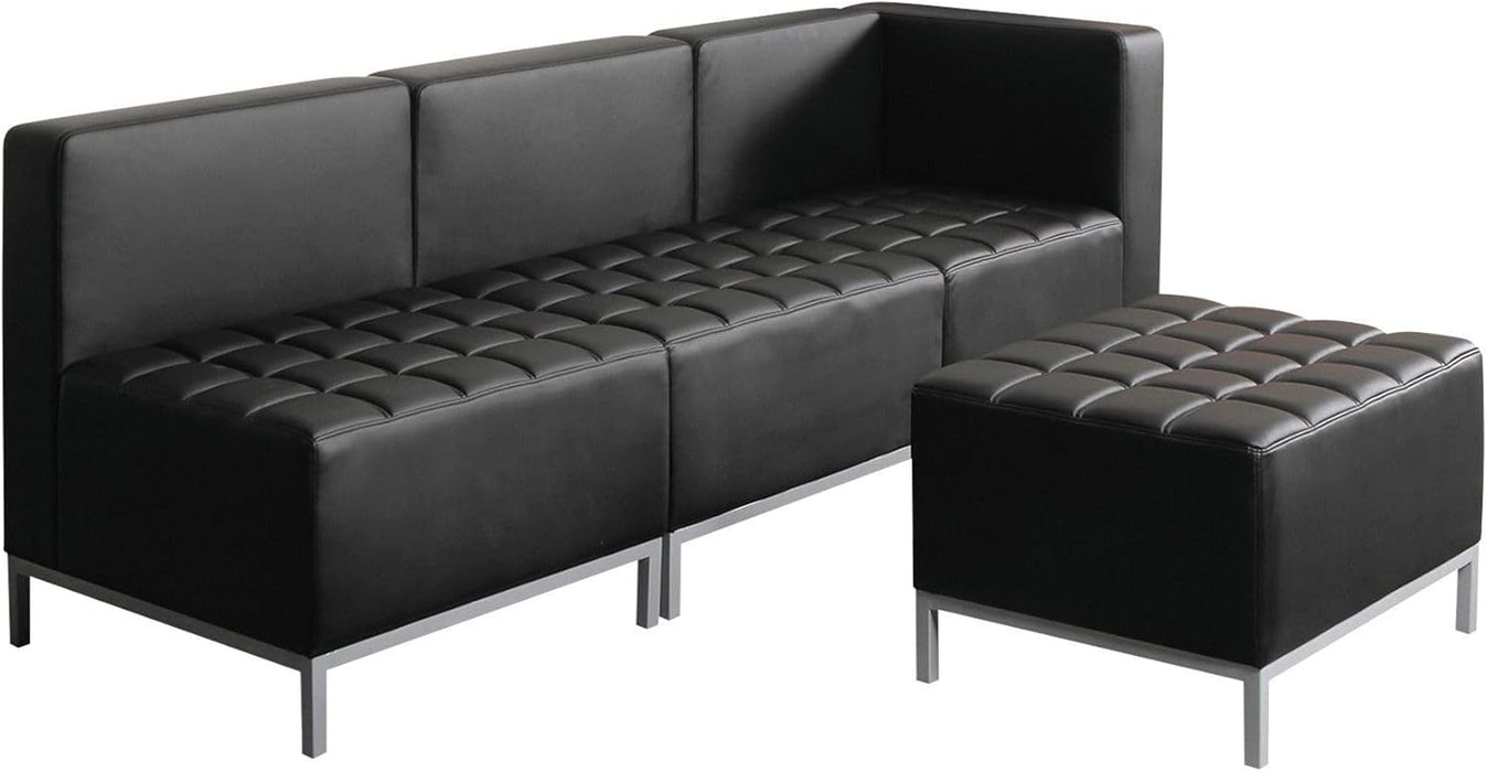 ALEQB8116P 26.38 In. X 26.38 In. X 30.5 In. QUB Series Powered Armless L Sectional - Black