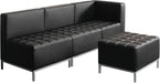 ALEQB8116P 26.38 In. X 26.38 In. X 30.5 In. QUB Series Powered Armless L Sectional - Black