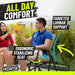 Folding Patio Chair - Ergonomic Design for Back Pain Relief